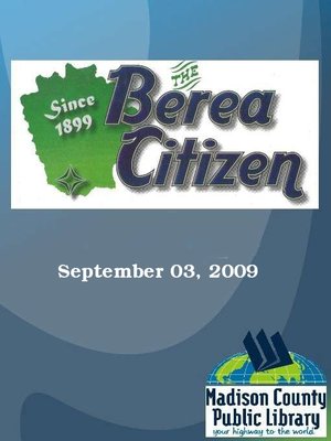 cover image of The Berea Citizen 2009 09/03